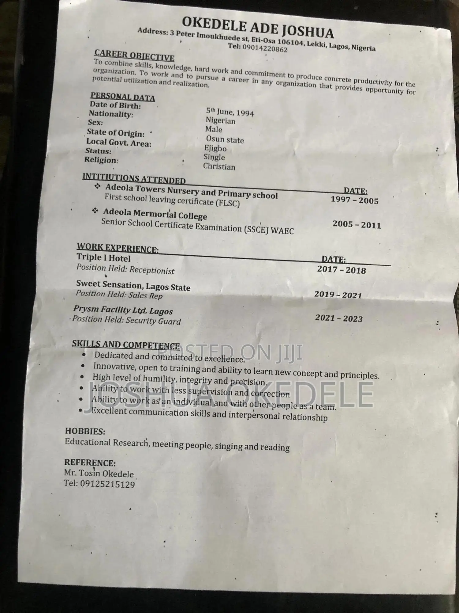 Farming Veterinary CV