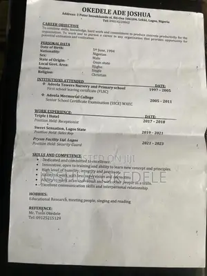 Farming Veterinary CV
