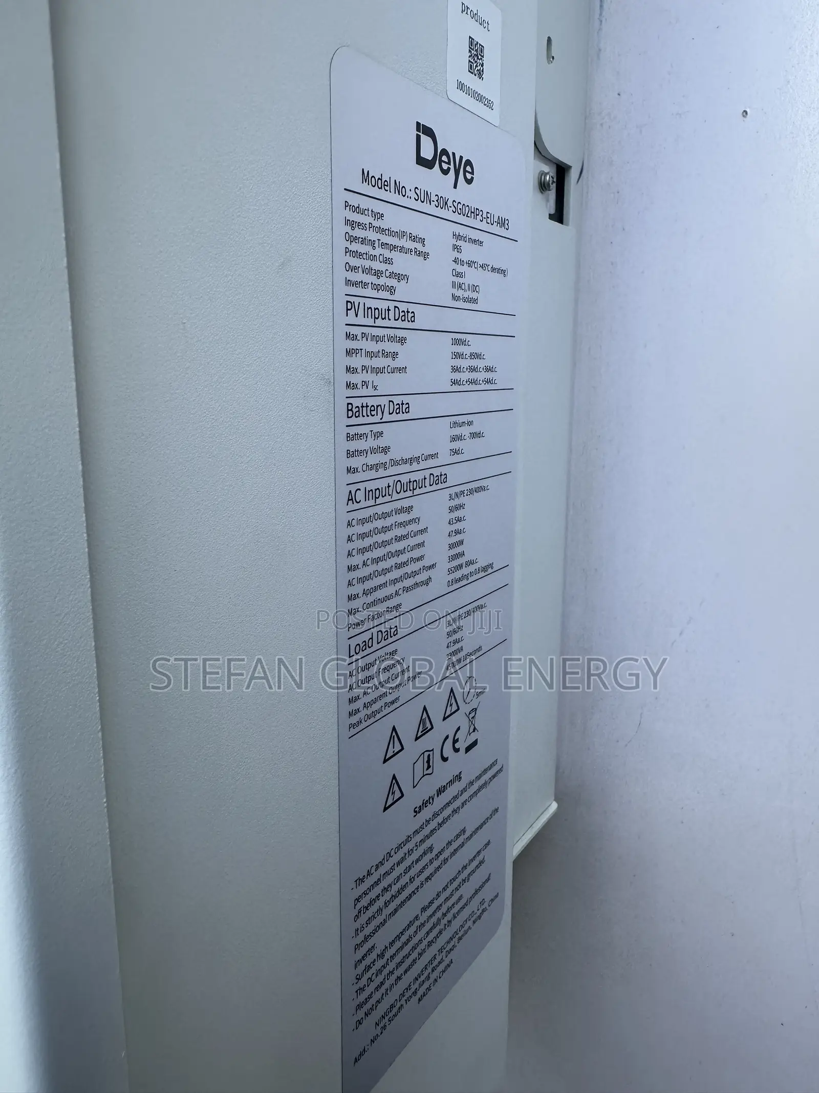 30kw .51.2v .3phase Deye Hybrid Inverter