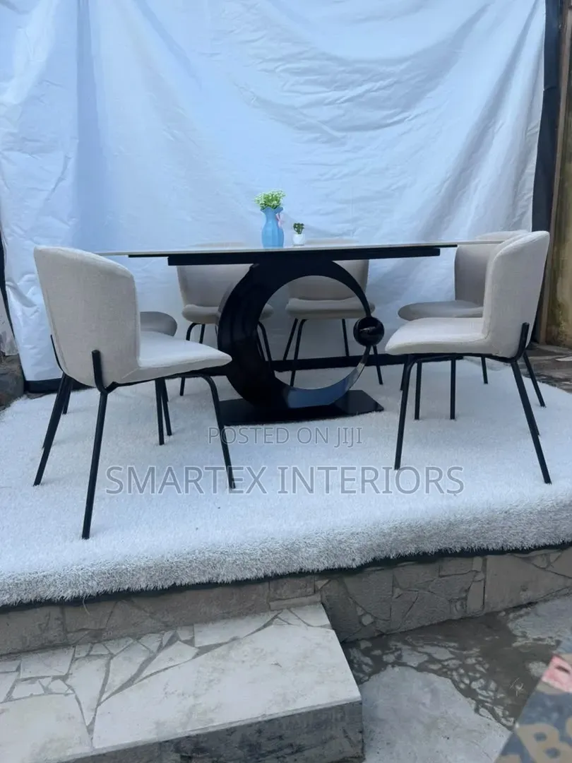 Executive Marble Top Dining Table With Chairs