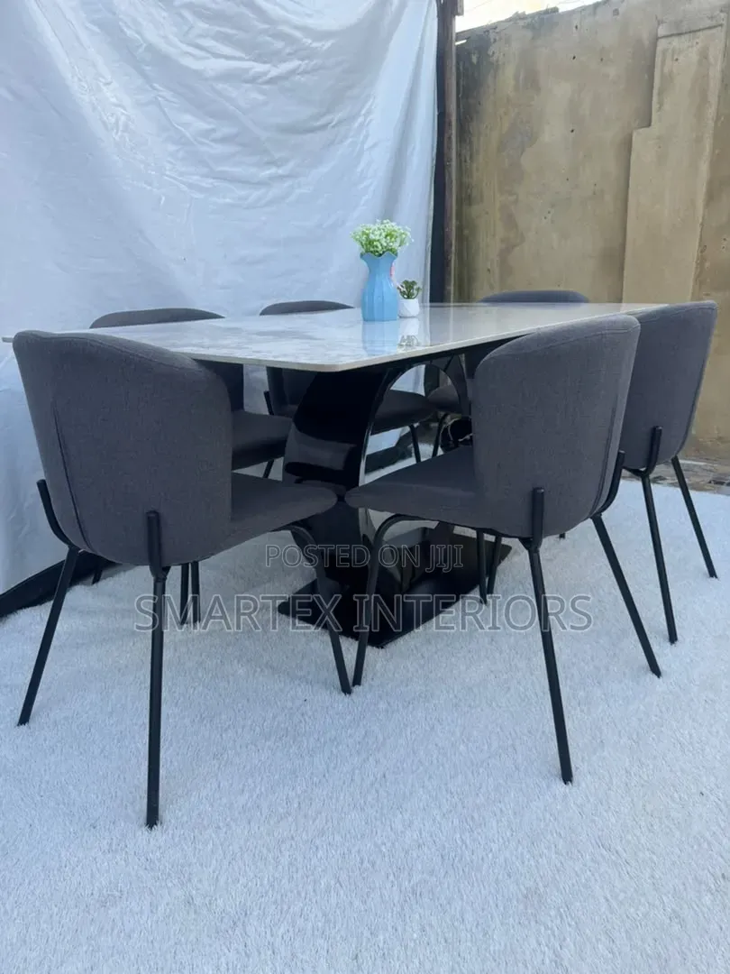 Executive Marble Top Dining Table With Chairs