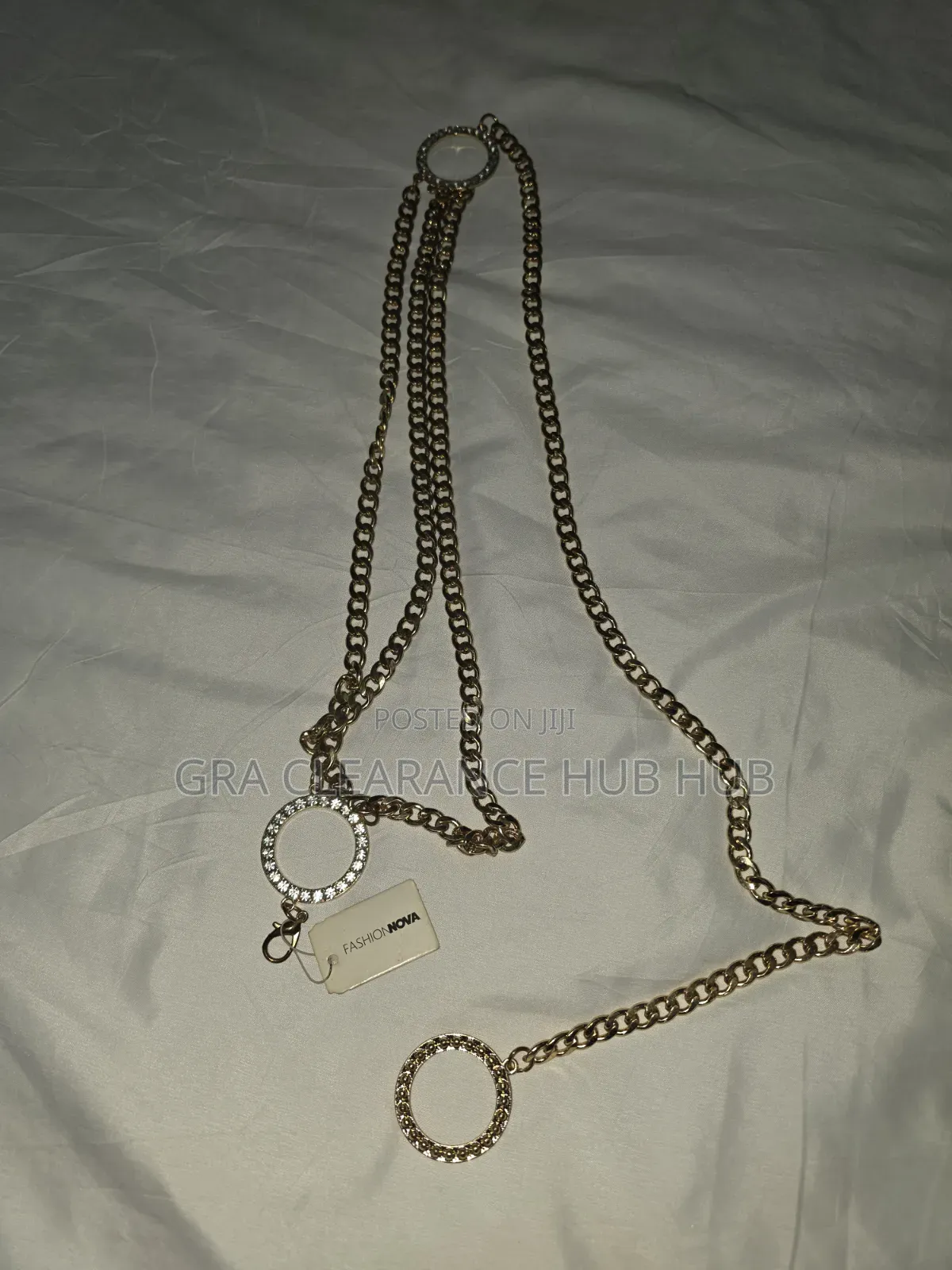 Fashion Nova Gold Multilayer Chain Belt (New With Tags)