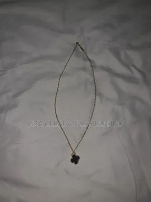 Luxury Van Cleef Inspired Black Clover Necklace