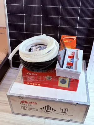 SMS 6.5kw Inverter + 5kwh Battery + 650w Solar Panel (6pcs)