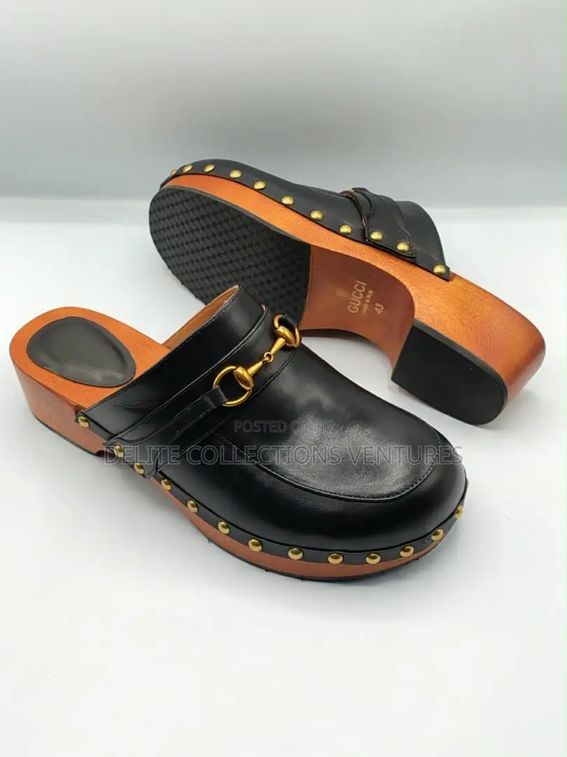 Gucci Horsebit Platform Clog Mule