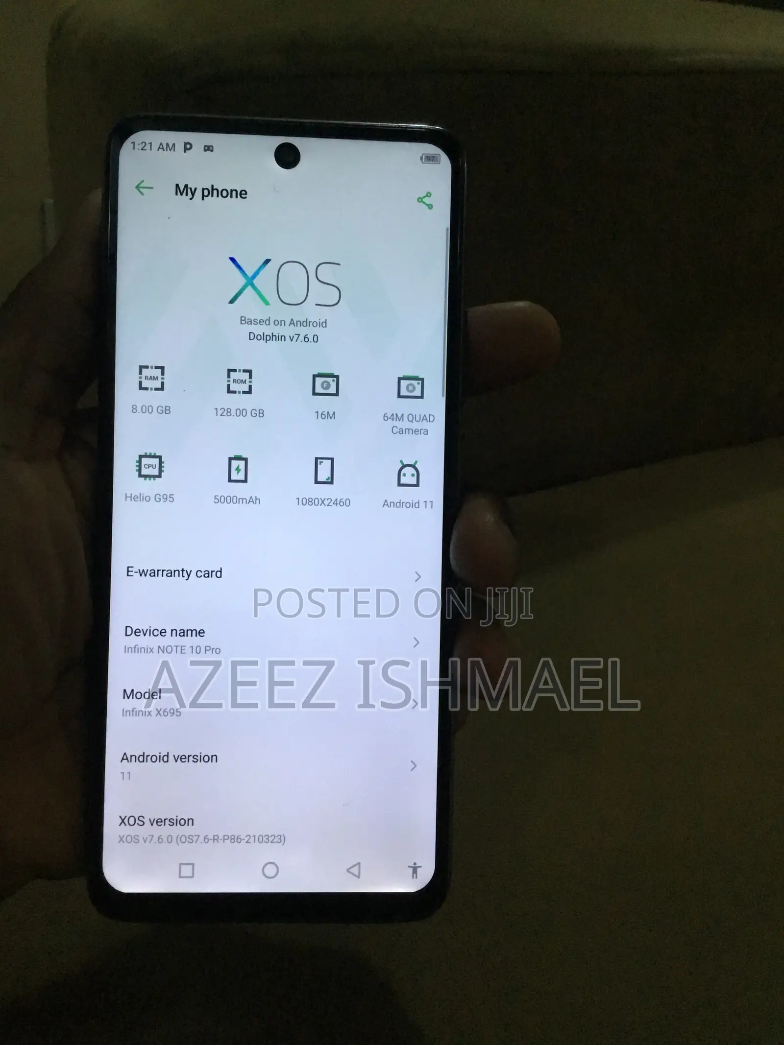 Infinix Note 10 Pro 128 GB Black