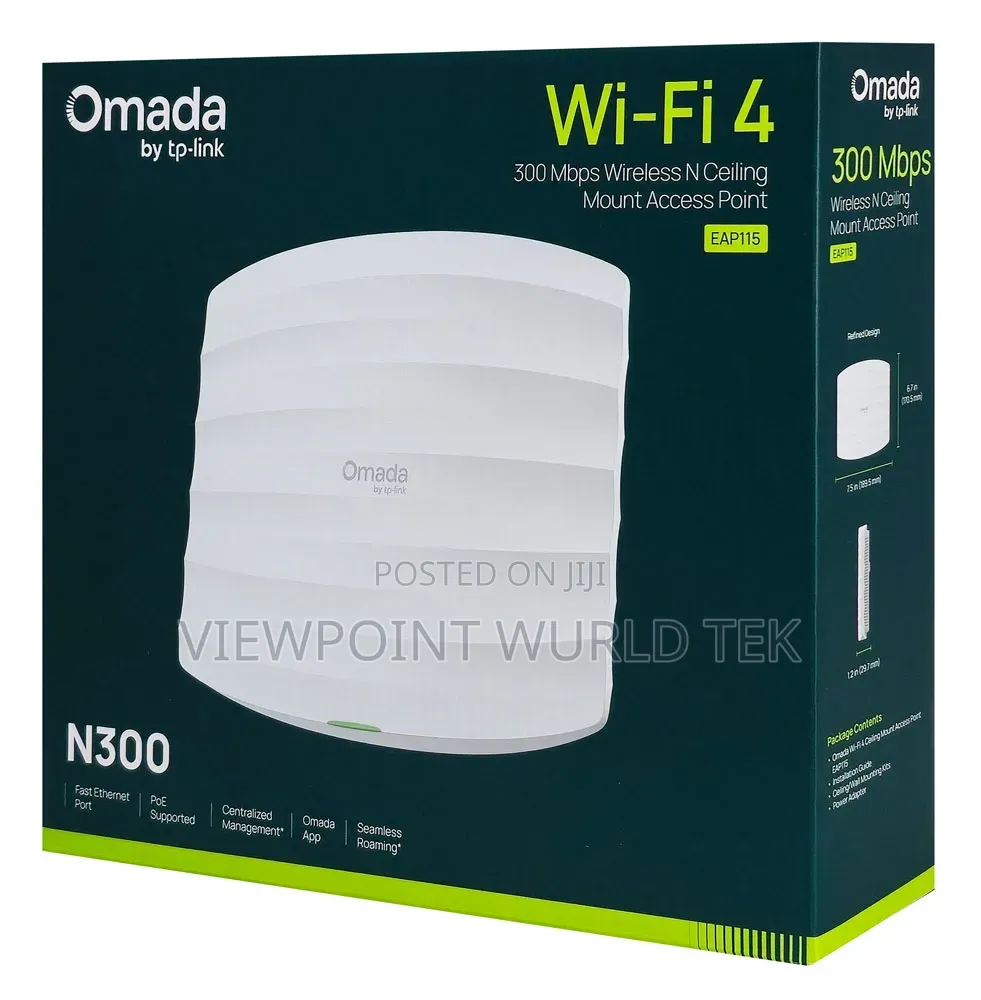 TP-Link Omada EAP110 N300 Wireless N Ceiling Mount Access Point