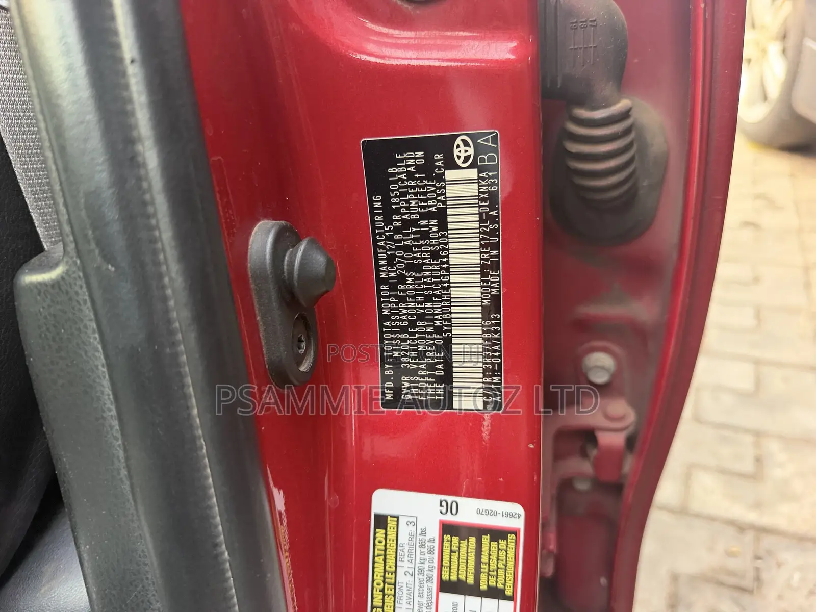Toyota Corolla 2016 Red