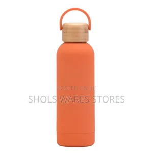 500ML Bamboo Stainless Steel Vacuum Flask /Water Bottle With Handle