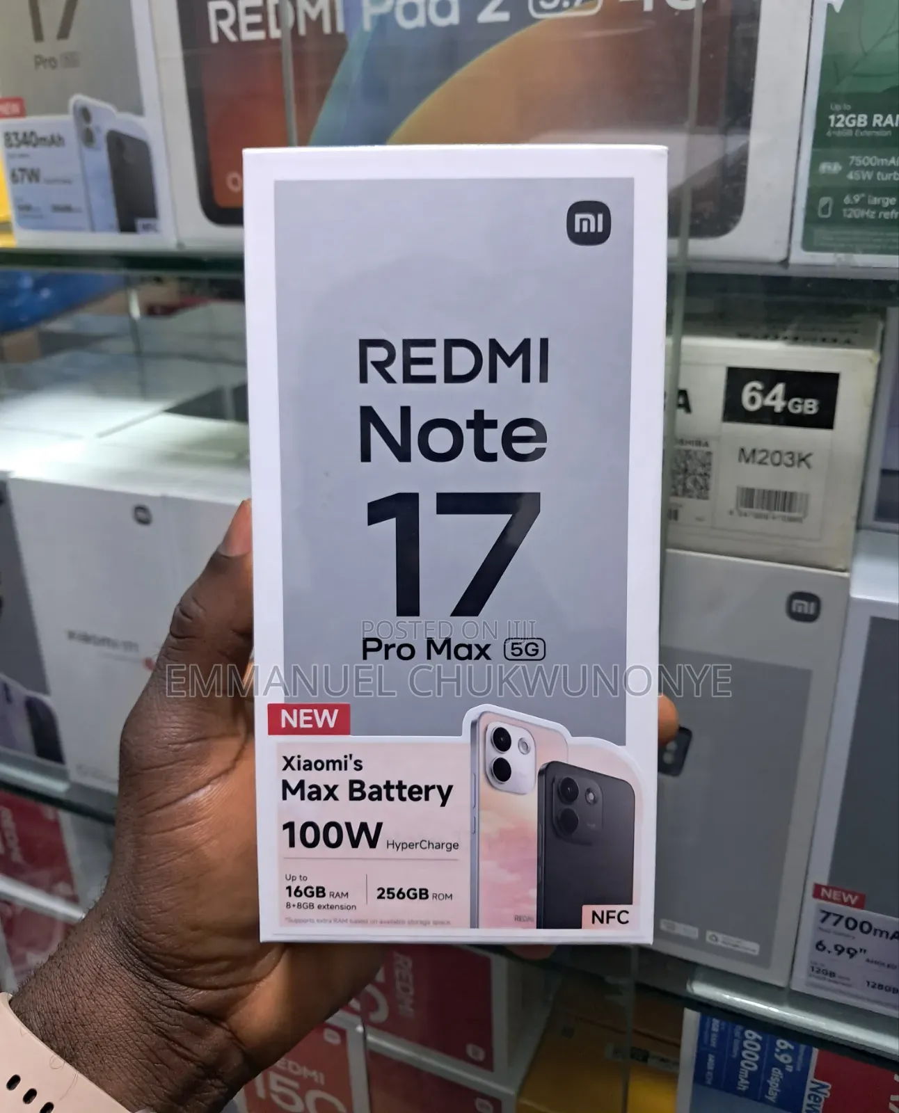 New Xiaomi Redmi Note 17 Pro Max 256 GB Black