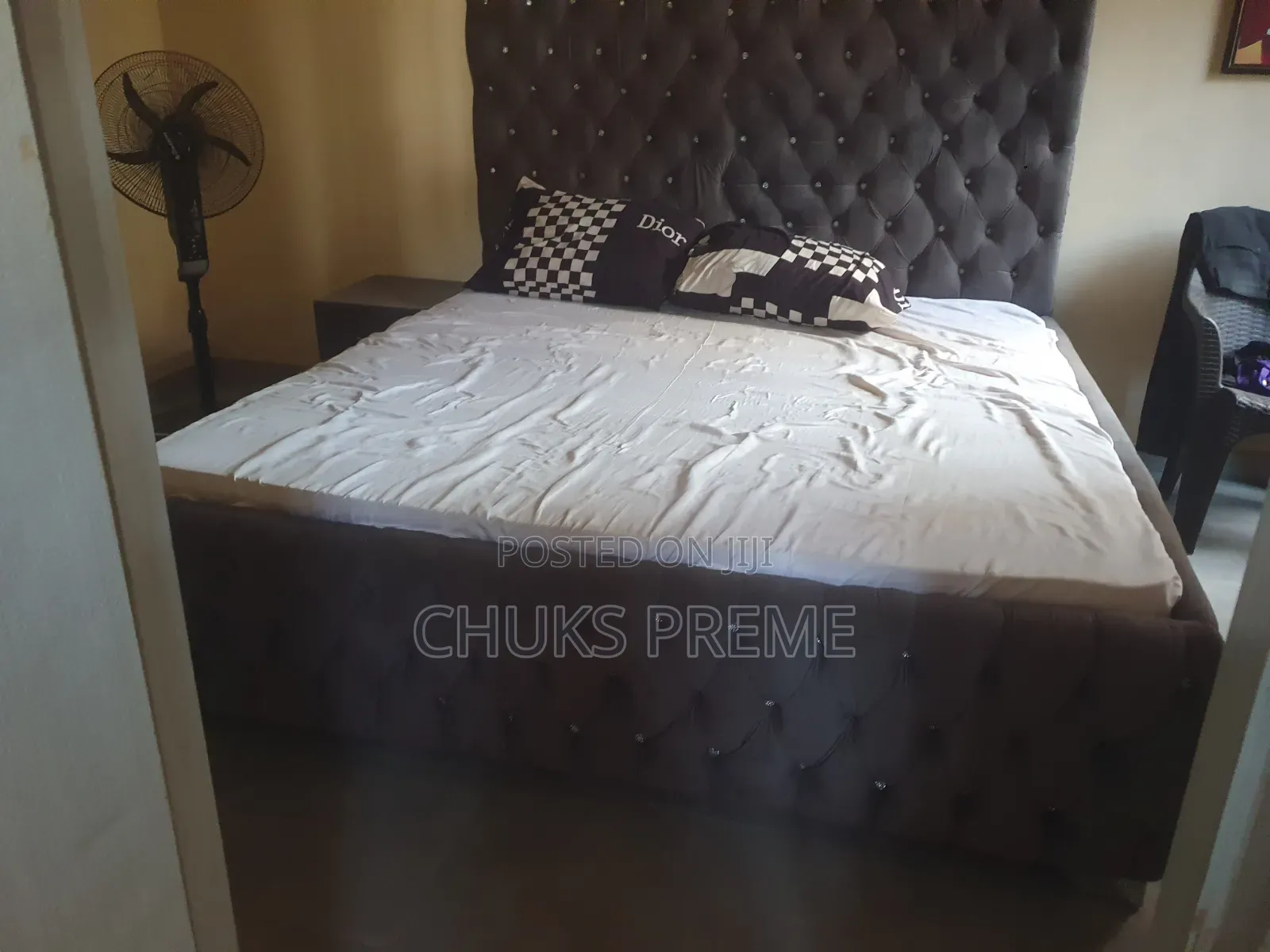 6x6 Bedframe and Foam, Also Comes With Ottoman
