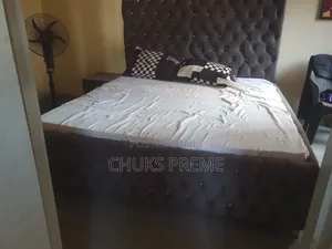 6x6 Bedframe and Foam, Also Comes With Ottoman