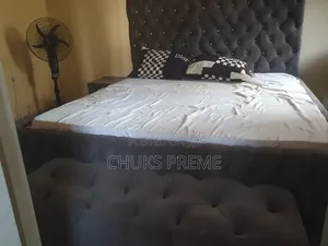 6x6 Bedframe and Foam, Also Comes With Ottoman