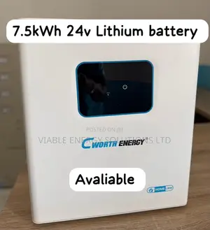 7.5kWh 24v Cworth Energy Wall Lithium Ion Battery
