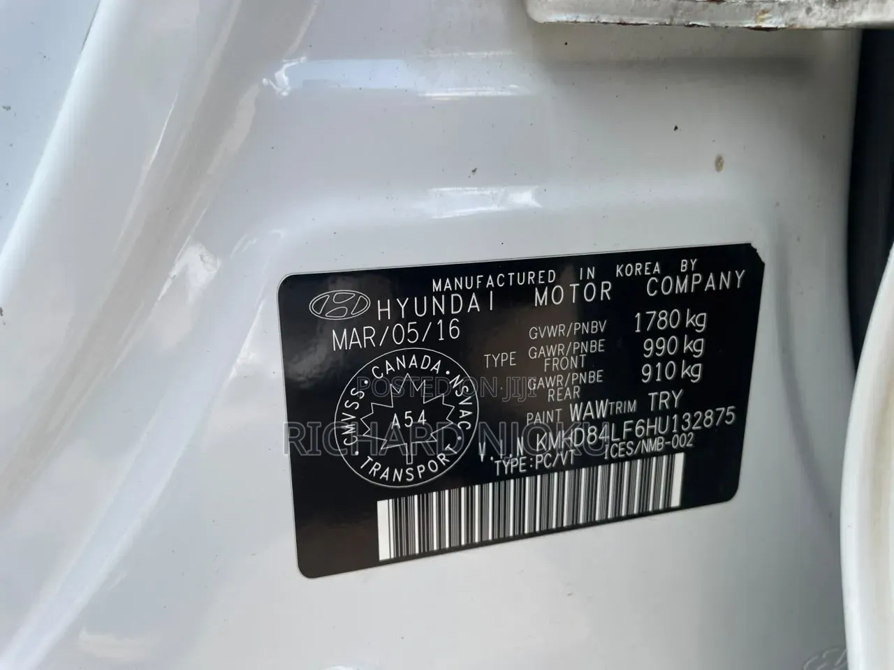 Hyundai Elantra 2016 White
