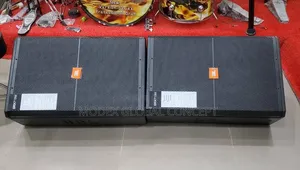 JBL SRX715M 15-Inch Two-Way Stage Floor Monitor Speakers.