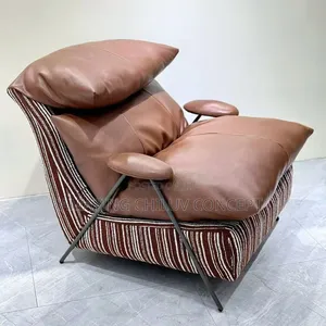 Luxury Leather Recliner Chair With Matching Footrest