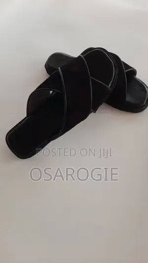 Suede Black Brown Quality MEN Designer Pam Slippers - Bulk & Retail