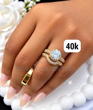 Magnificent 3-Piece Zirconia Wedding Rings