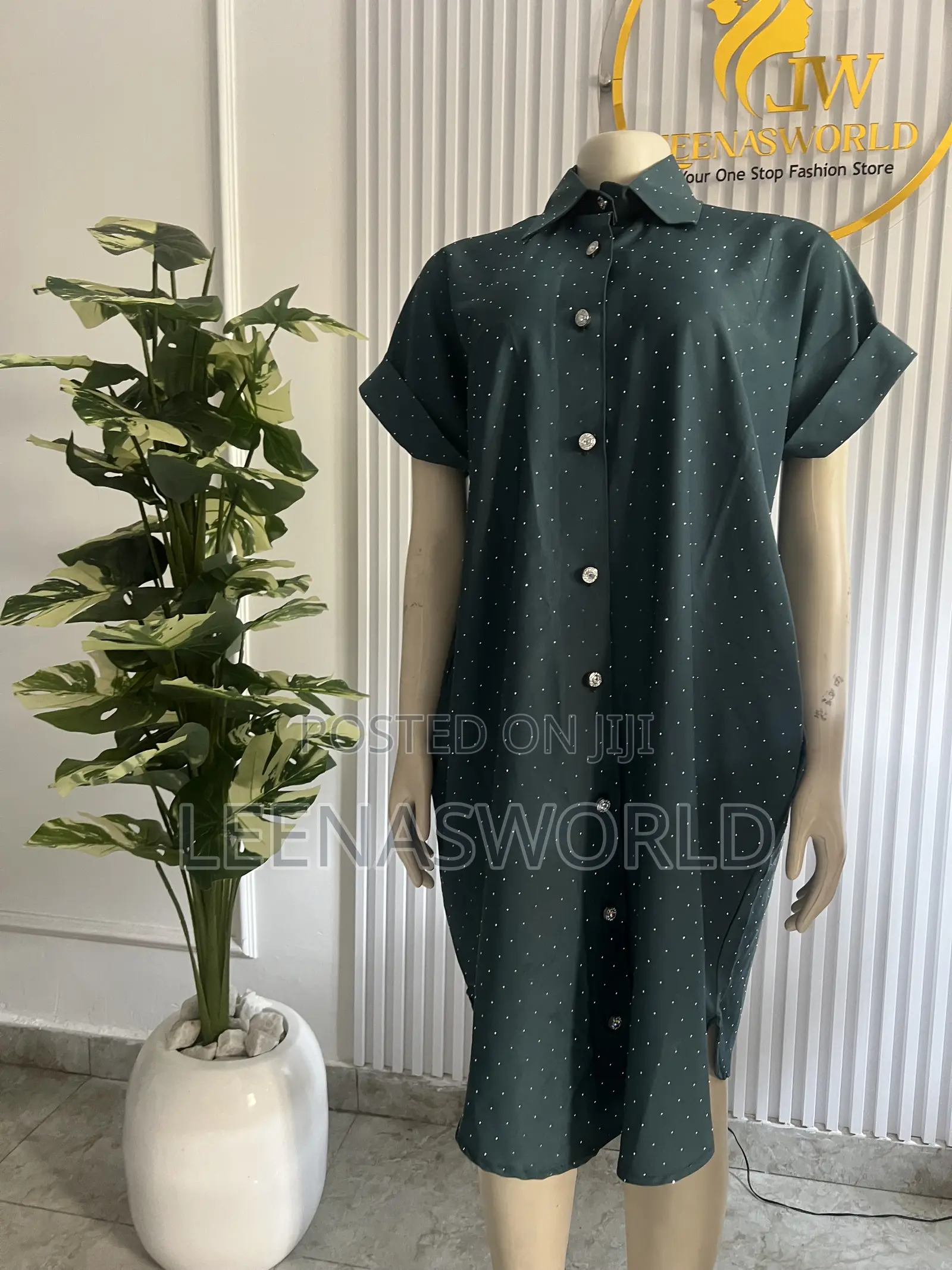 Stoned Shirt Dress