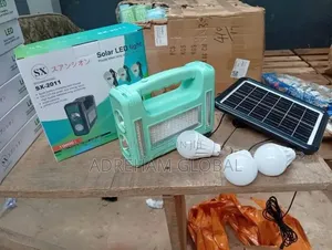 Quality Big Size Solar Led Light/Lamp With Panel and 3 Bulb (Big Size