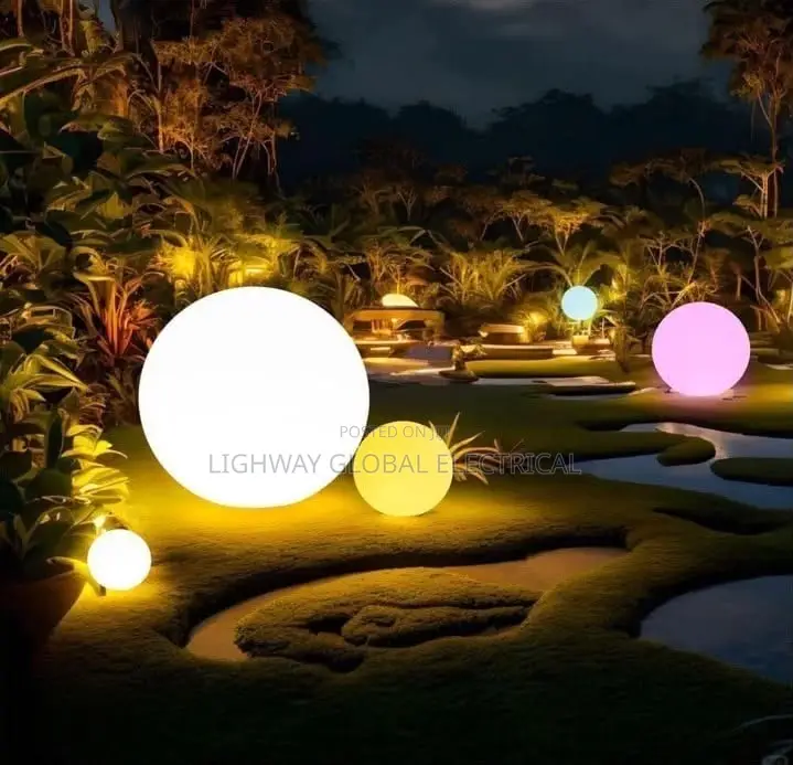 Globe Ball Led Outdoor/Indoor Floor Decor Lamp
