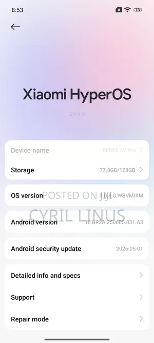 Xiaomi Redmi A7 Pro 128 GB Black