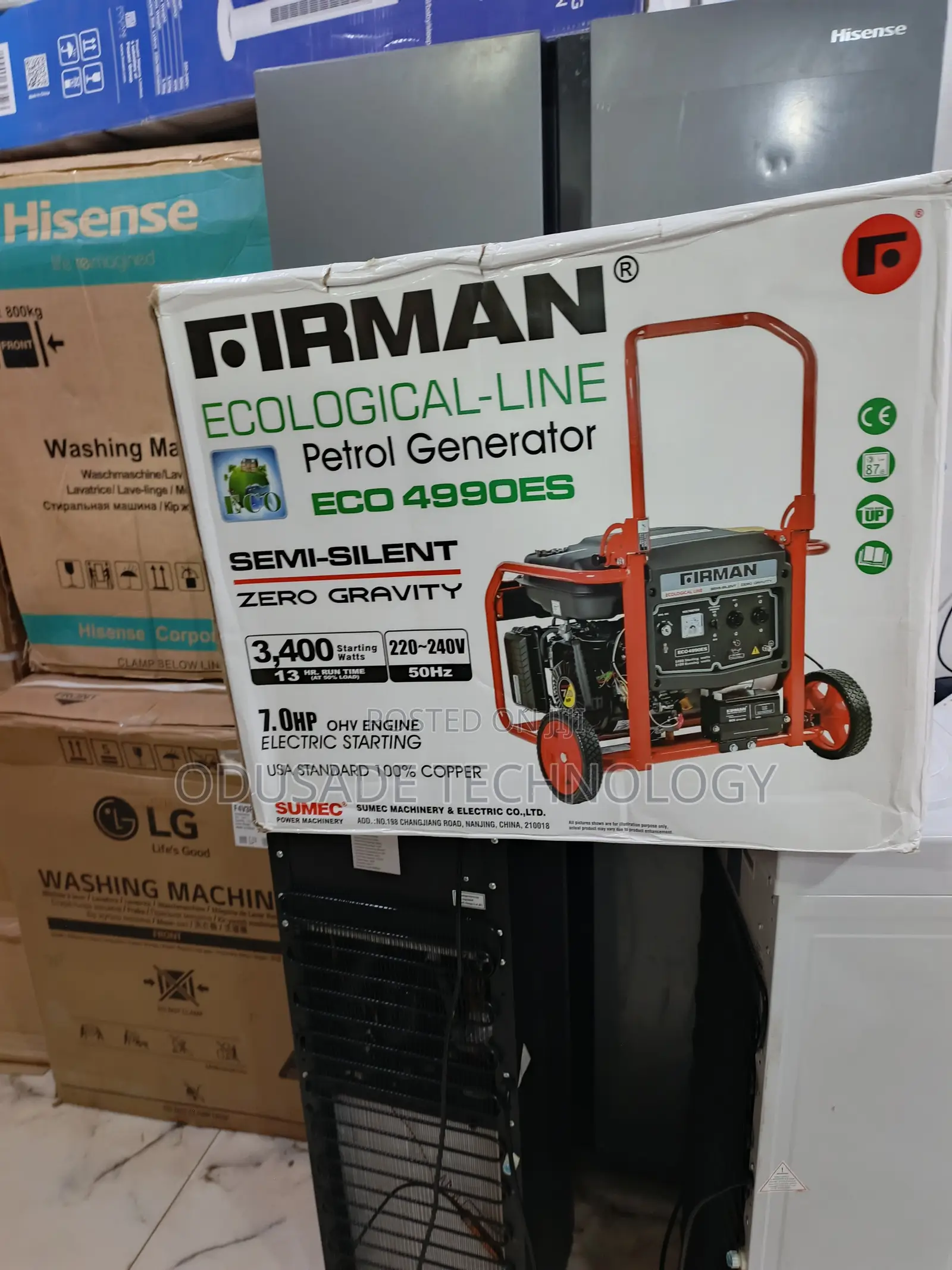 Powerful Sumec Firman ECO 4990ES 3.4KVA Generator