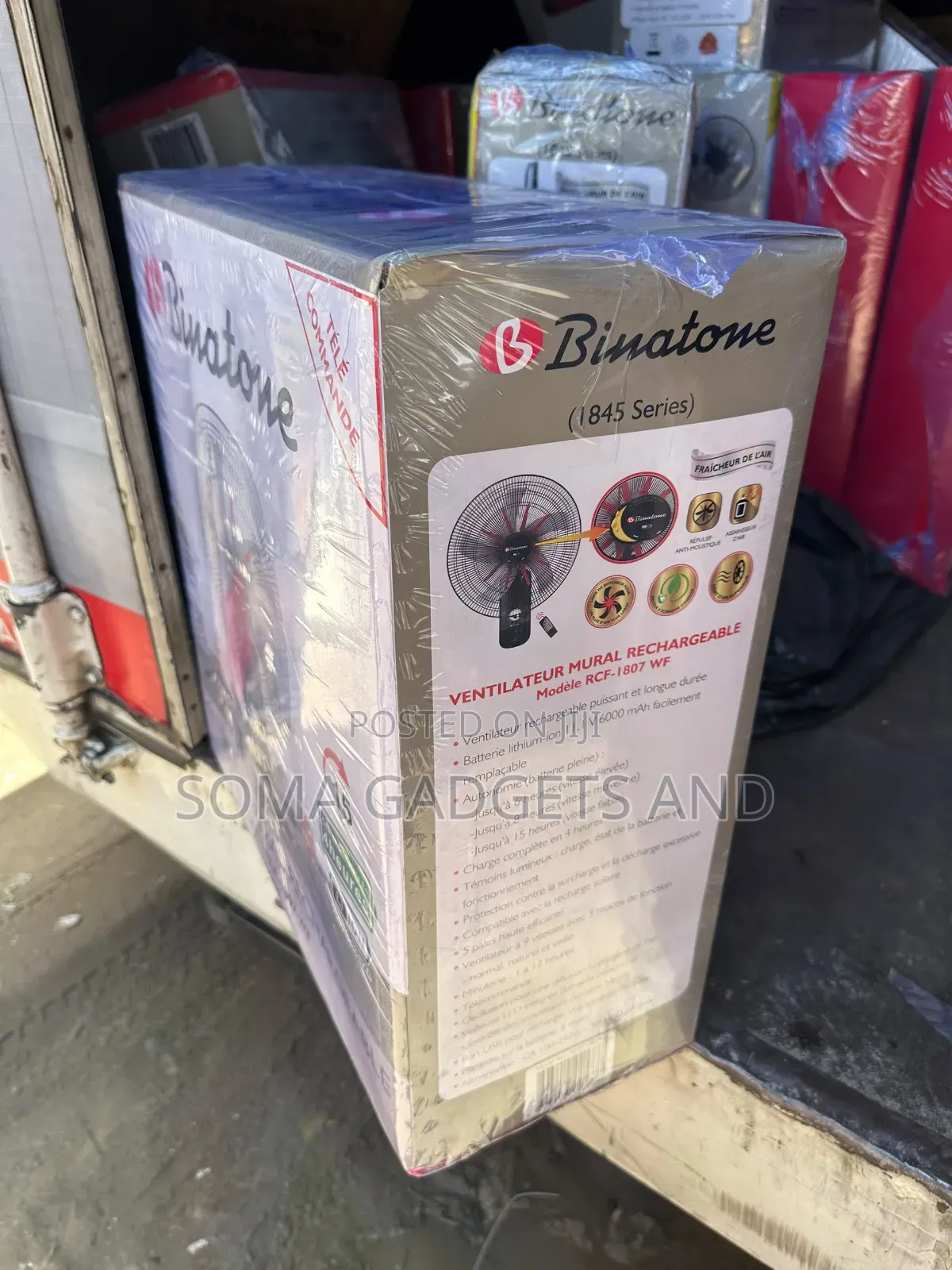 Binatone Rechargeable Wall Fan (18 Inches)