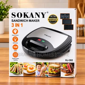 SOKANY 3-in-1 Sandwich Maker (KJ-302)