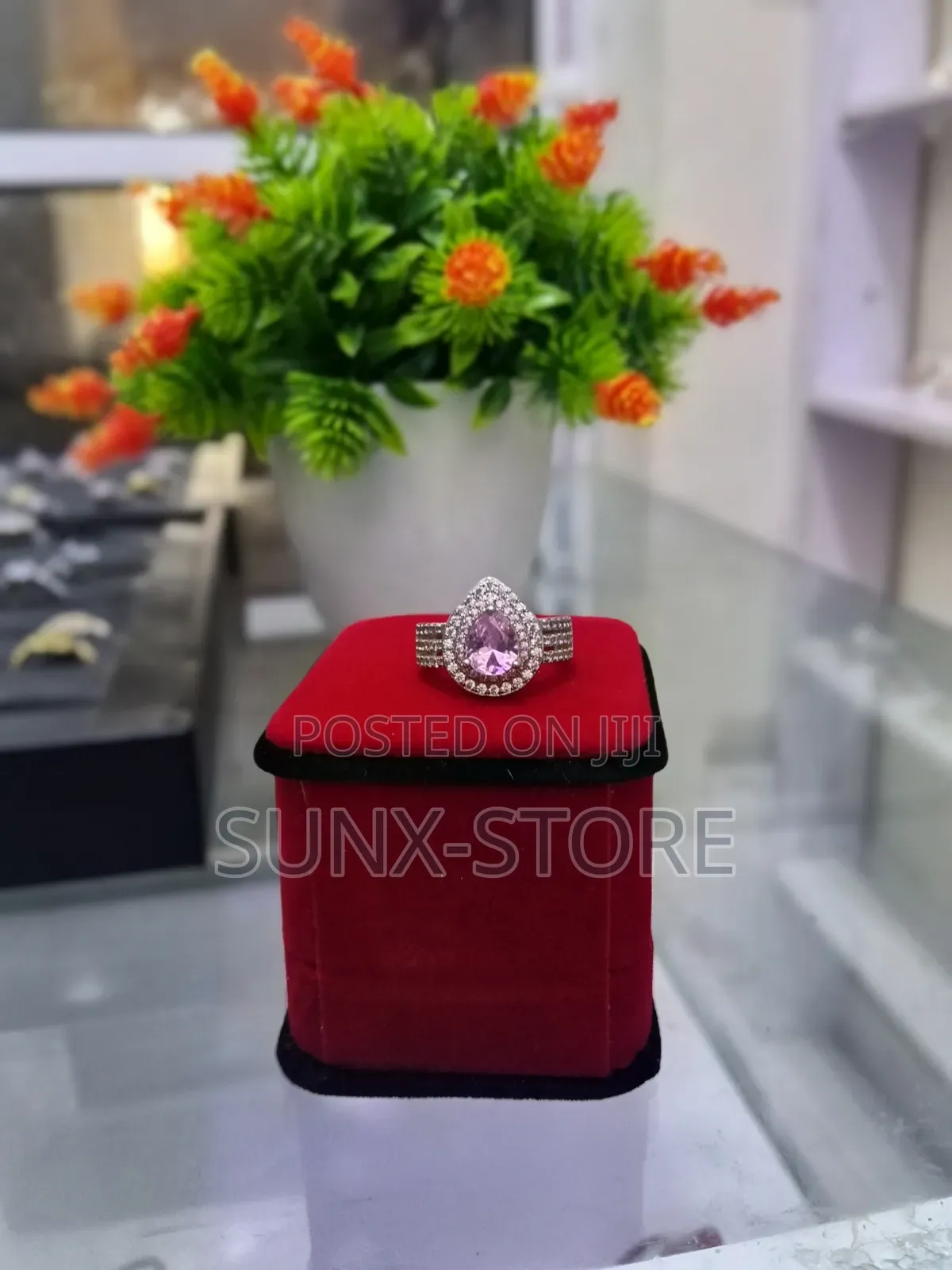 Pink  Engagement Ring 