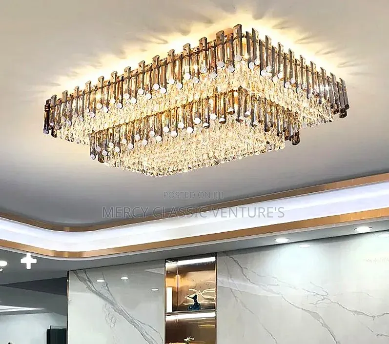 800mm Premium Crystal Chandelier With LED Light & Remote Control