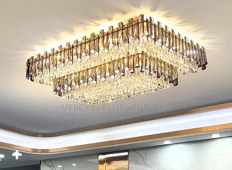 800mm Premium Crystal Chandelier With LED Light & Remote Control
