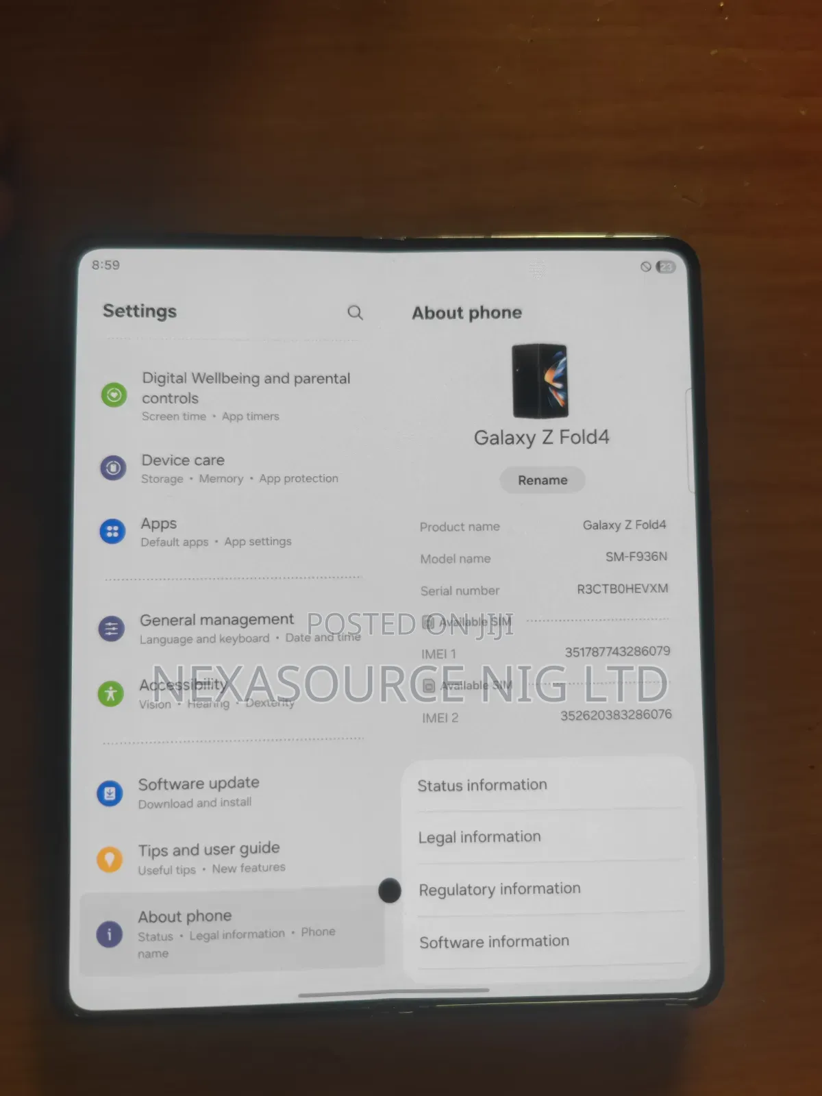 Samsung Galaxy Z Fold4 256 GB Blue