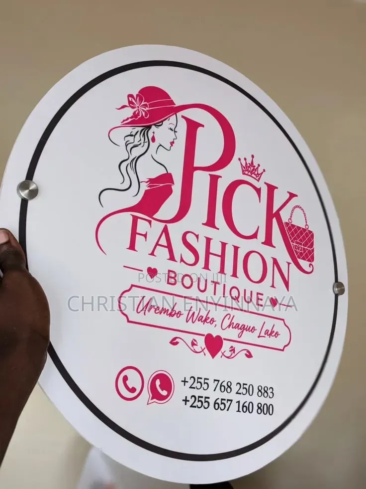 Round Indoor Signage