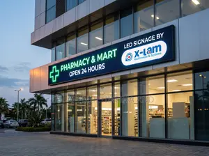 Electronic LED Sign for Pharmacy and Retail Shop