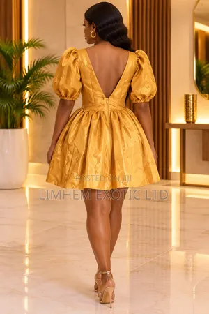 Gold Mini Ball Dress