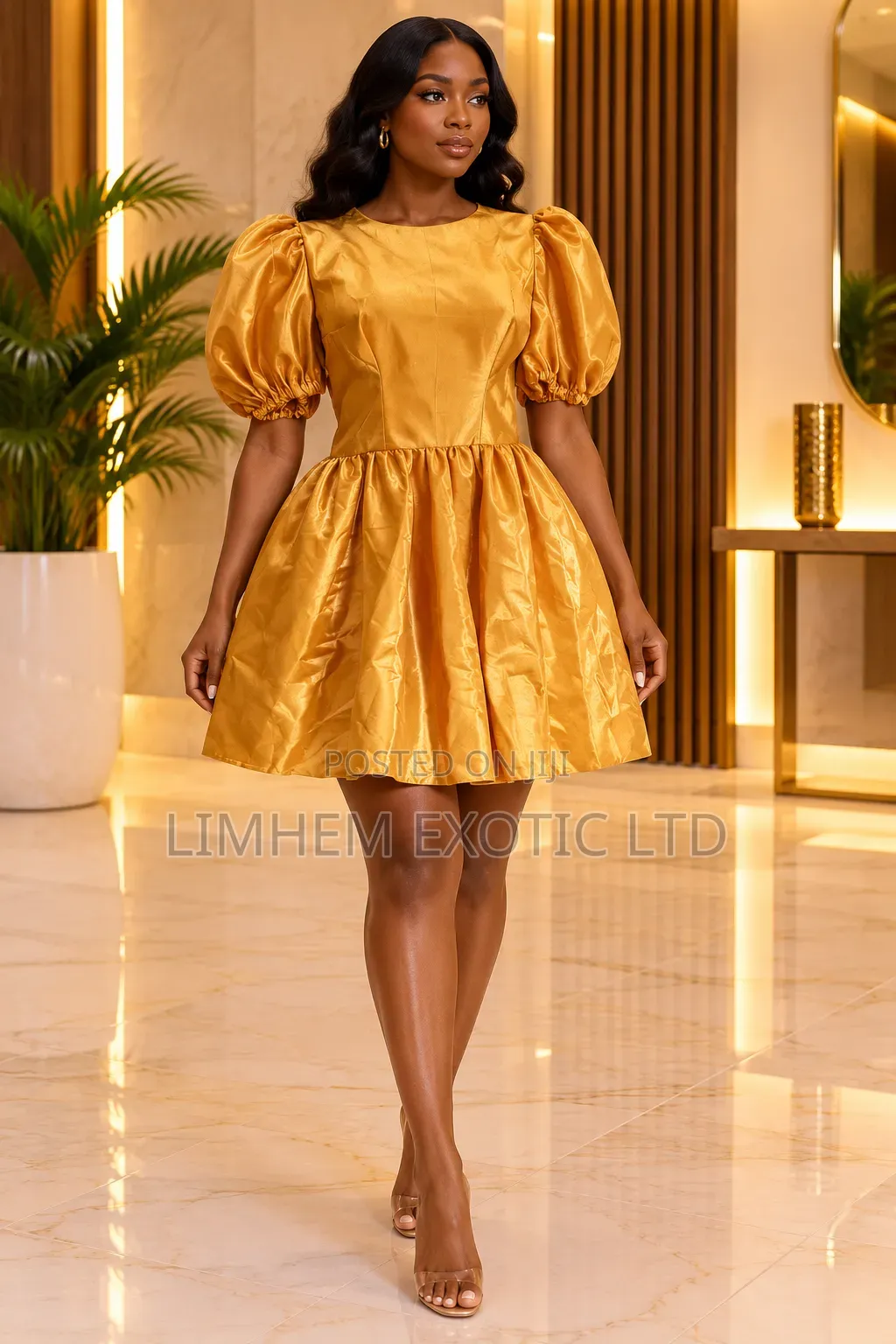 Gold Mini Ball Dress