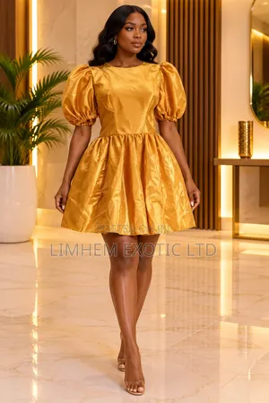 Gold Mini Ball Dress