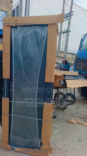 Black 3ft by 7ft Security Steel Door Available