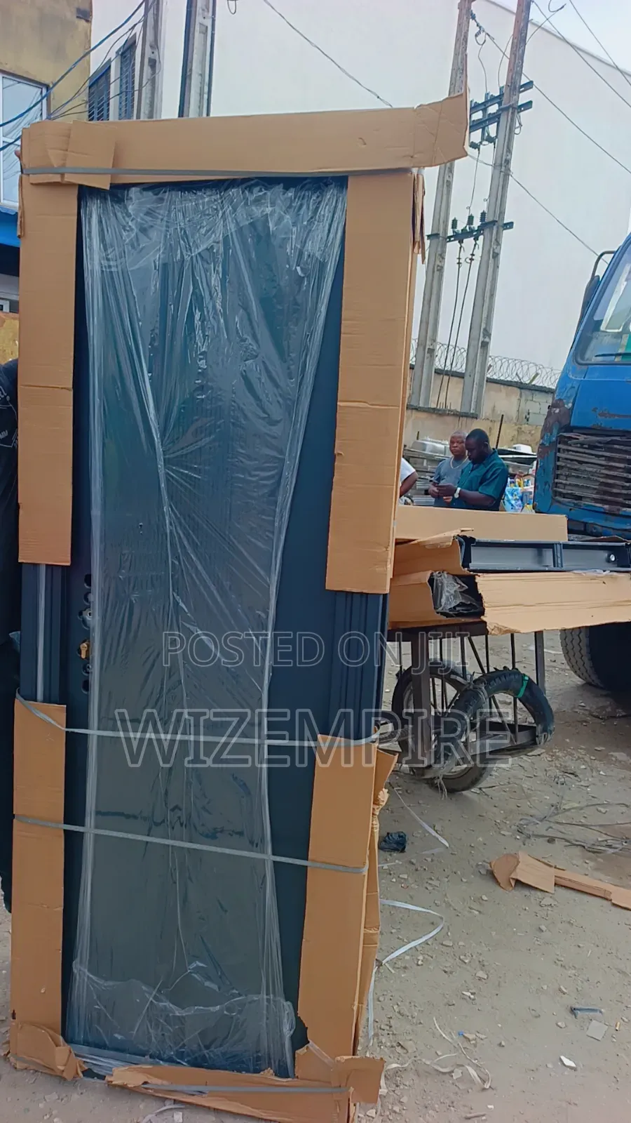 Black 3ft by 7ft Security Steel Door Available