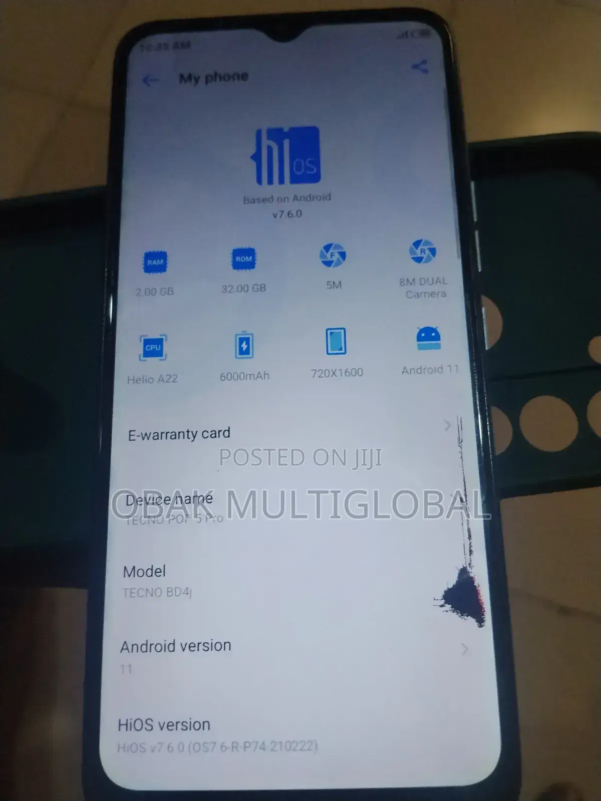 Tecno Pop 5 Pro 32 GB Blue