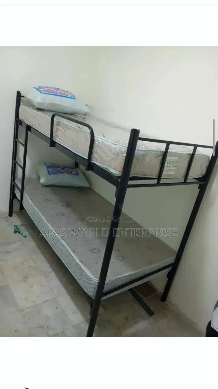 Strong Metal 3 by 6 Double Bunk Bed