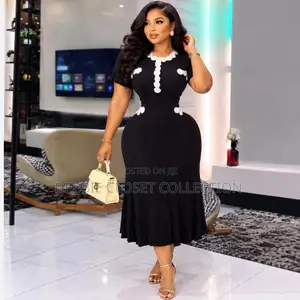 A Fashionable Long Black Dress