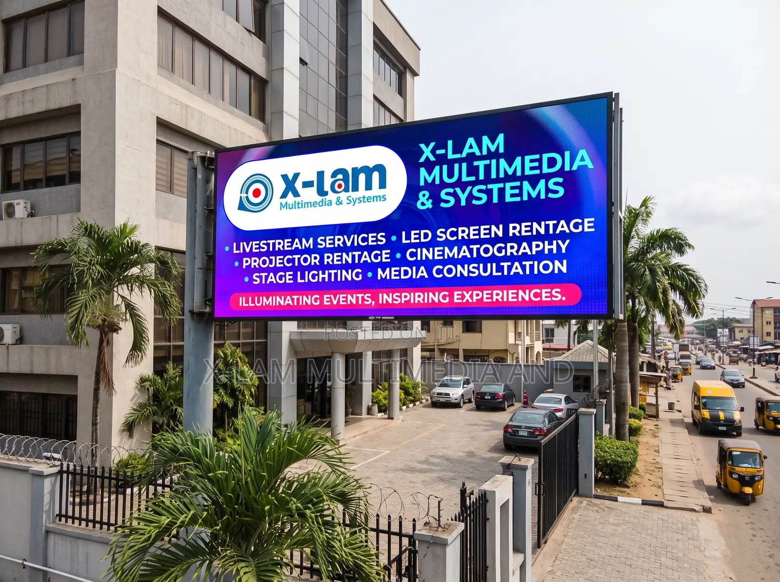 Outdoor Electronic Signboard for Business Premises