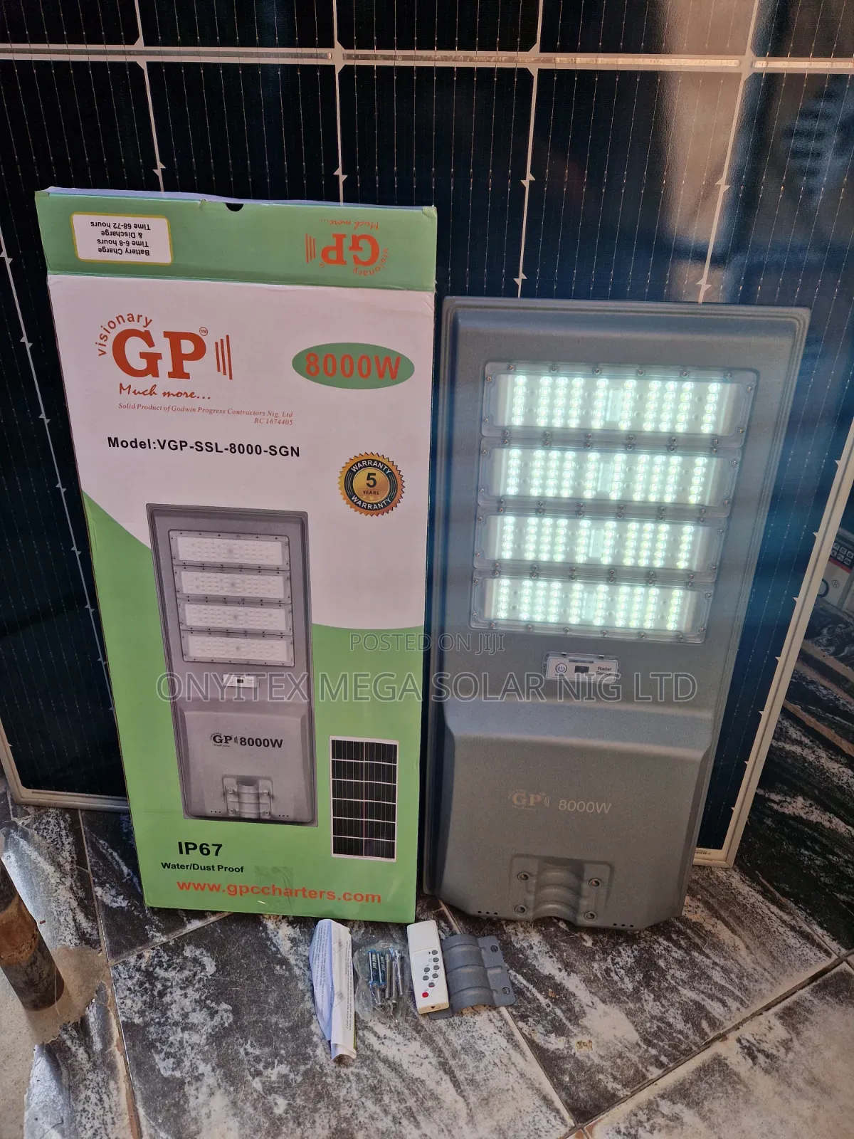 G Power Solar Street Light LED 8000watts