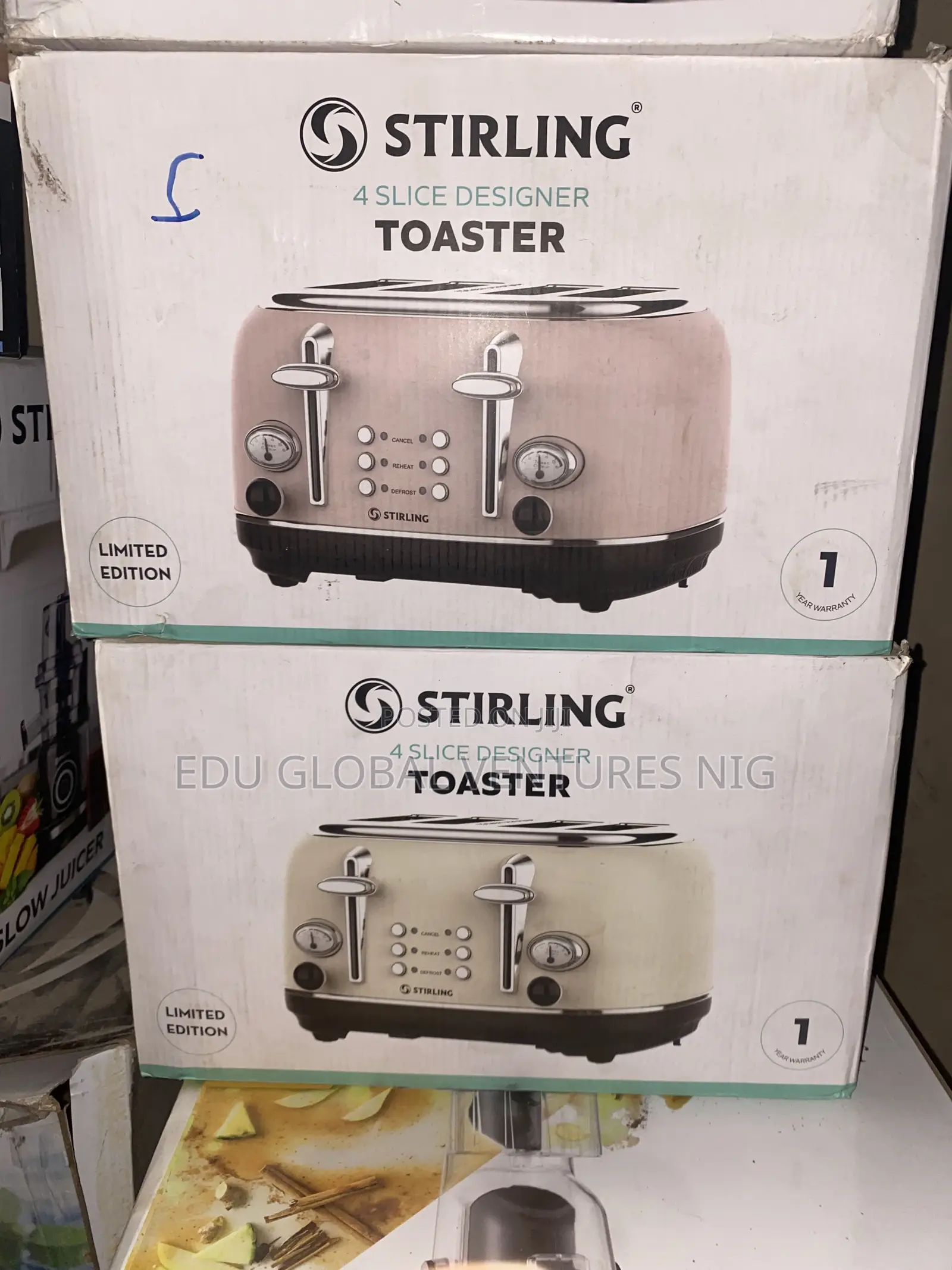 Stirling 4 Slice Designer Toaster.
