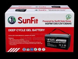 SunFit 12V 130Ah Deep Cycle Gel Battery