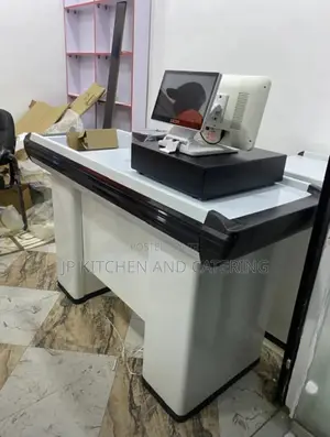 Supermarket Checkout Counter With POS System