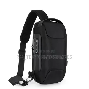Anti-Theft Cross-Body Sling Bag With Combination Lock and USB Port